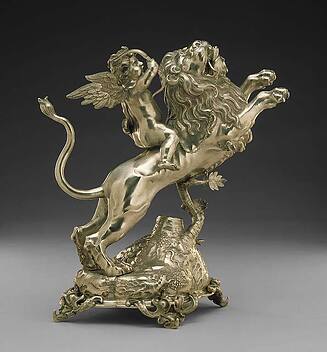 Lion and Cupid Aquamanile