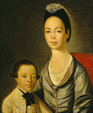 Mrs. Aaron Lopez and Her Son Joshua